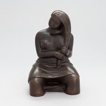 Carl Wilhelms, skulptur, brons, signerad och daterad 1945.