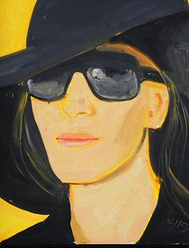 Alex Katz, "Study for Black Hat 11".