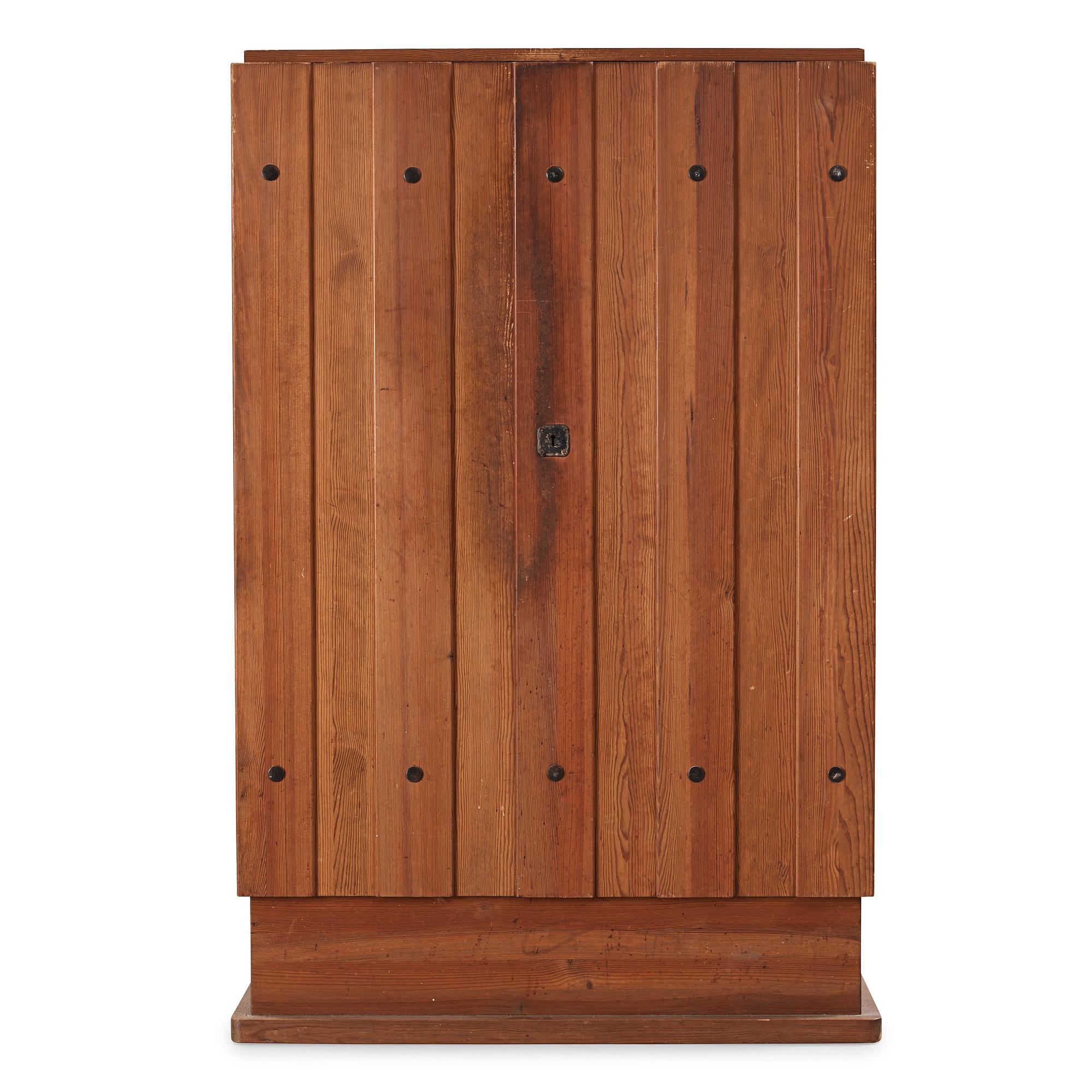 Axel Einar Hjorth, a 'Lovö' stained pine cabinet, Nordiska Kompaniet, NK, Sweden 1930's.