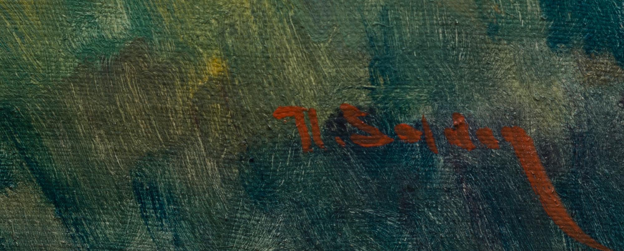 UUNO SOLDAN, öljy kankaalle, signeerattu.