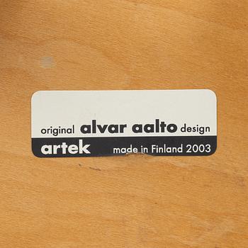 Alvar Aalto, barnstolar, 4 st + 2 pallar, Artek, Finland.