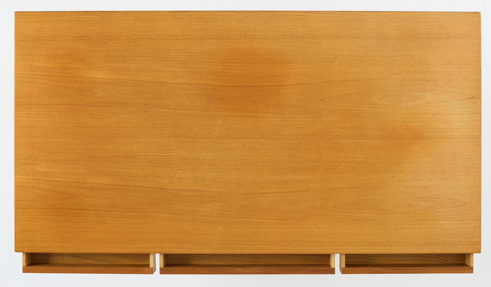 Nanna Ditzel, a teak desk model "93-4", Søren Willadsens Møbelfabrik, Denmark, 1950s.