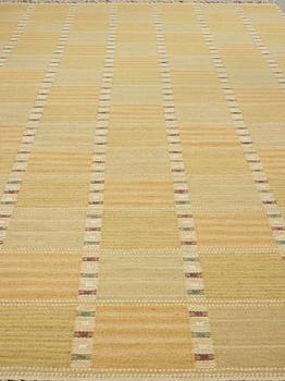 Barbro Nilsson, A CARPET, "Falurutan gul", flat weave, ca 390 x 201 cm, signed AB MMF BN.