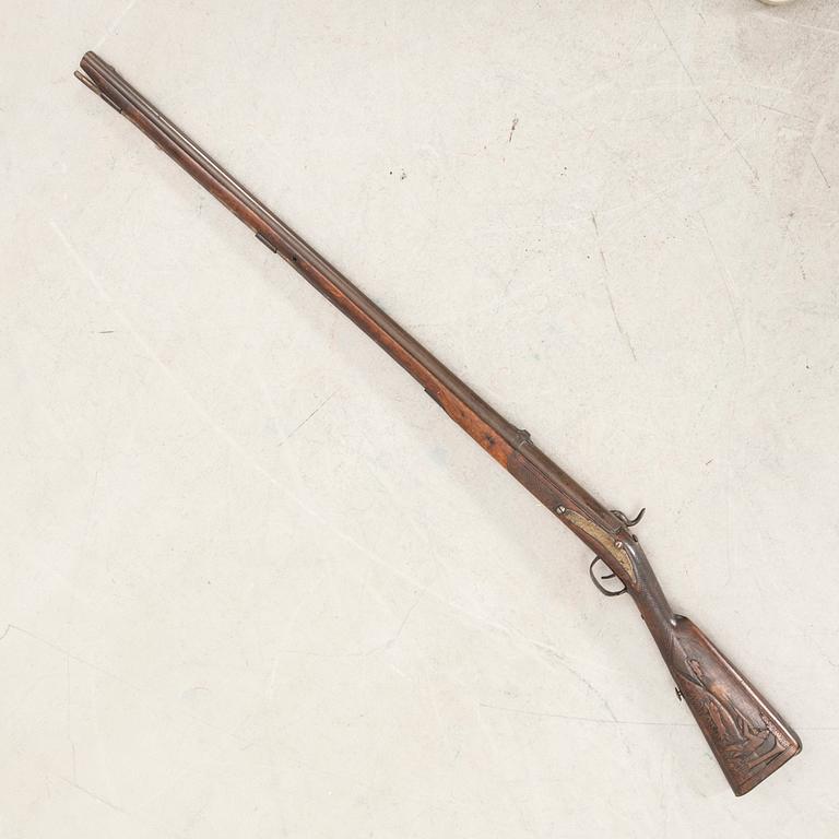 Percussion rifle, 18th - / 19th century.
