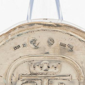 Snuff box lids 2 pcs silver Nordiska Affineriet Ana ab Helsingborg 1987.