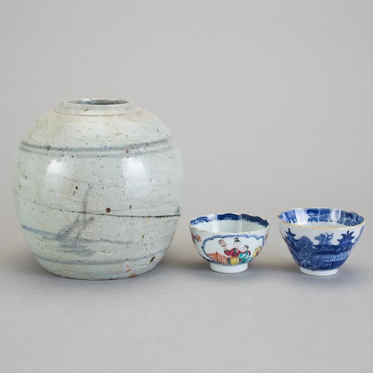 PARTI PORSLIN, 8 delar, porslin, Kina, 17-/18-/1900-tal.