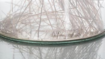 SKULPTUR, glas, Eva Englund, signerad och daterad 1972.