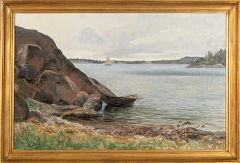 KONRAD SIMONSSON, olja på duk signerad.
