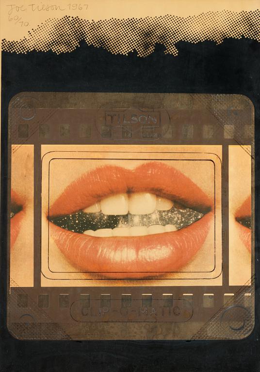 Joe Tilson, "Transparency, Clip-o-Matic Lips".