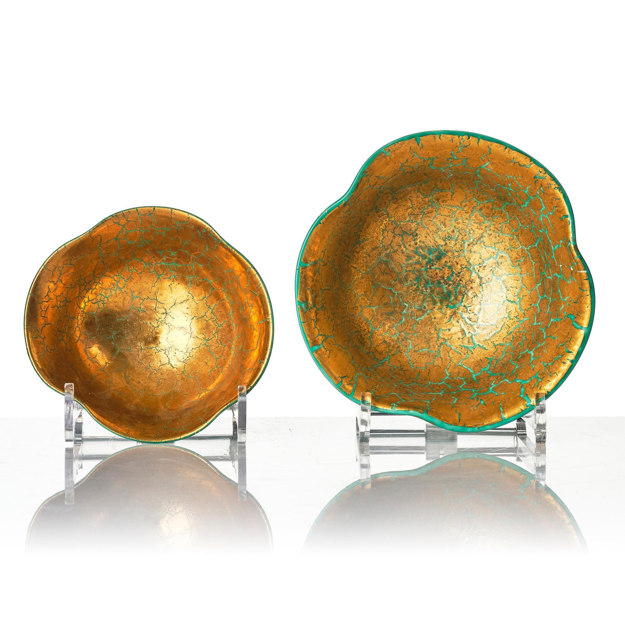 Wilhelm Kåge, outer casing, 2 pieces and bowls, 3 pieces, stoneware, Gustavsberg, most dated 1927-29.