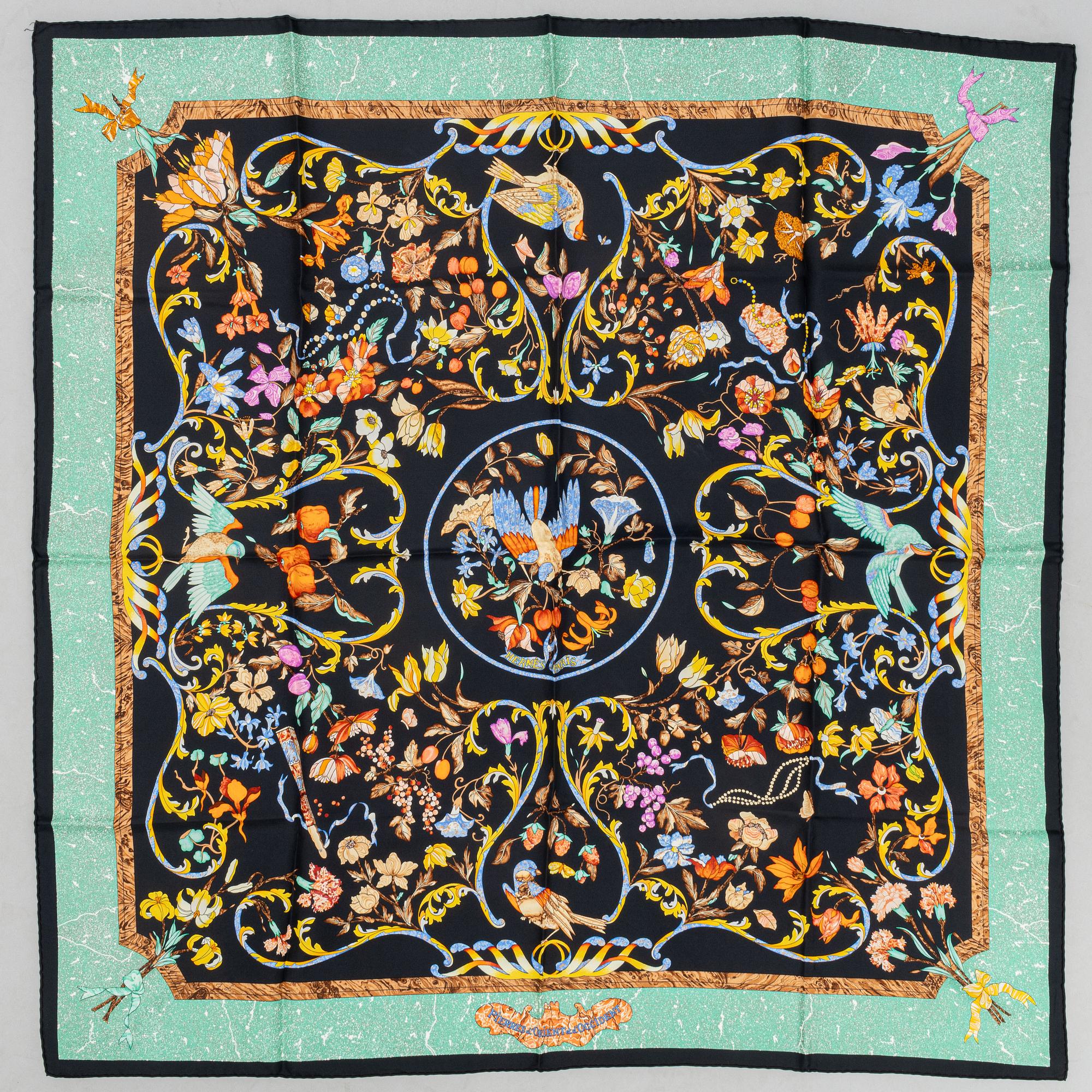 Hermès, scarf, "Pierres d'Orient et d'Occident".