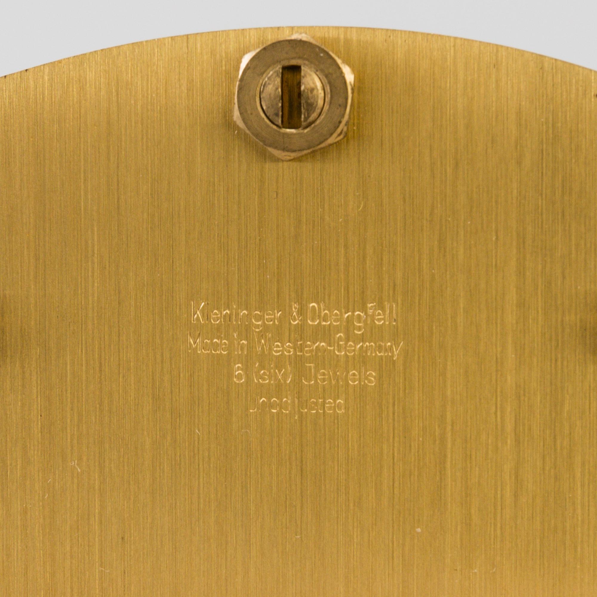 A table clocks, brass, Kundo, 20th century.