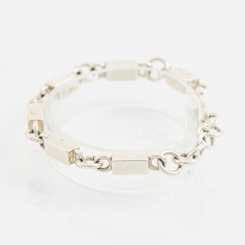 Wiwen Nilsson, armband, ring och stavkedja, silver.