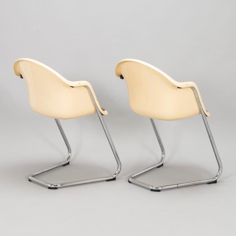 Yrjö Kukkapuro, A set of four 1970s chairs, model 419 for Haimi.