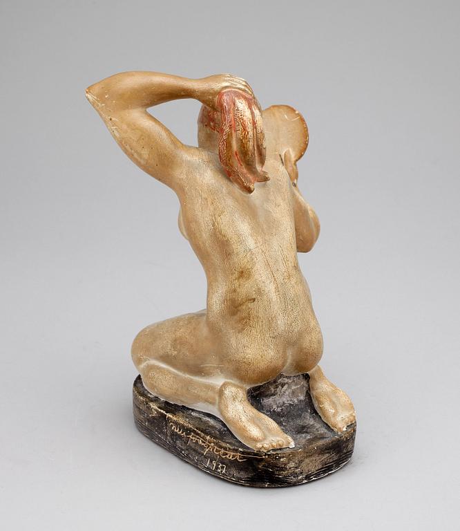 NILS FOUGSTEDT, skulptur, gips, sign o dat 1937.