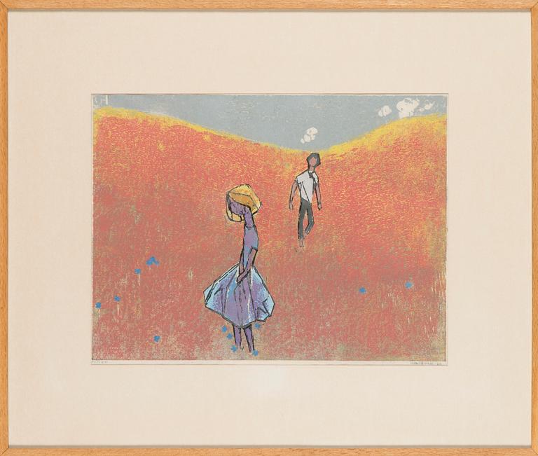 Voitto Jalmari Vikainen, Möte på ängen.