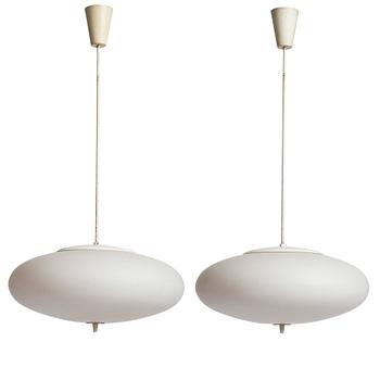 446. Hans-Agne Jakobsson, a pair of ceiling lamps, model "S 2070", Hans-Agne Jakobsson AB, Markaryd, 1950-60s.