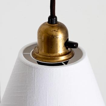 Cebe, a pair of model "3726" wall lamps, Svalöv, 1940s.