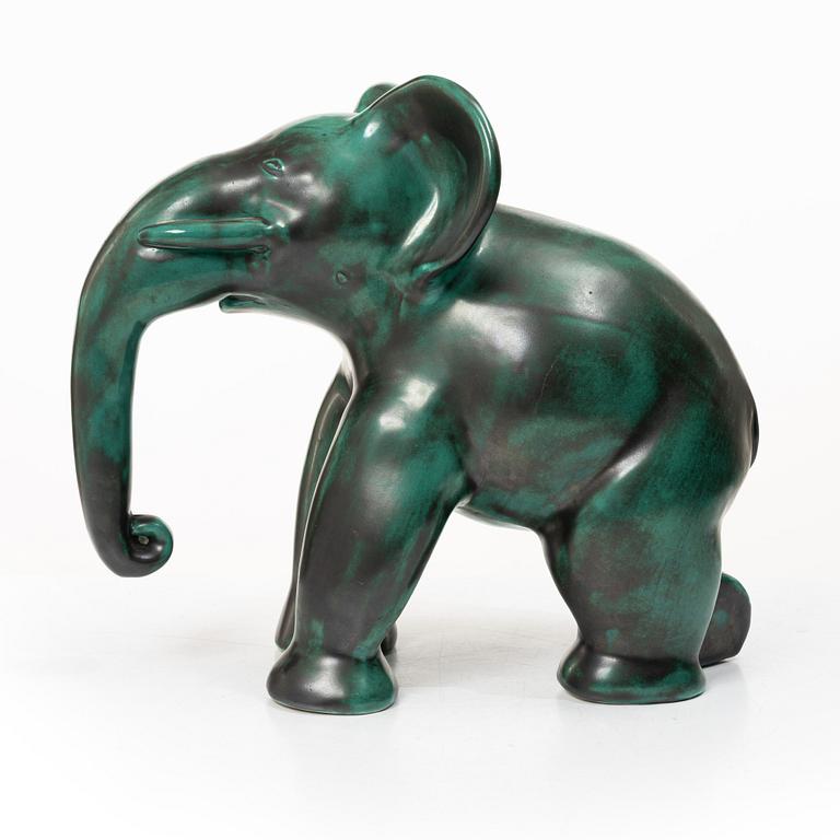 Allan Ebeling, skulptur, elefant, lergods, Upsala-Ekeby.