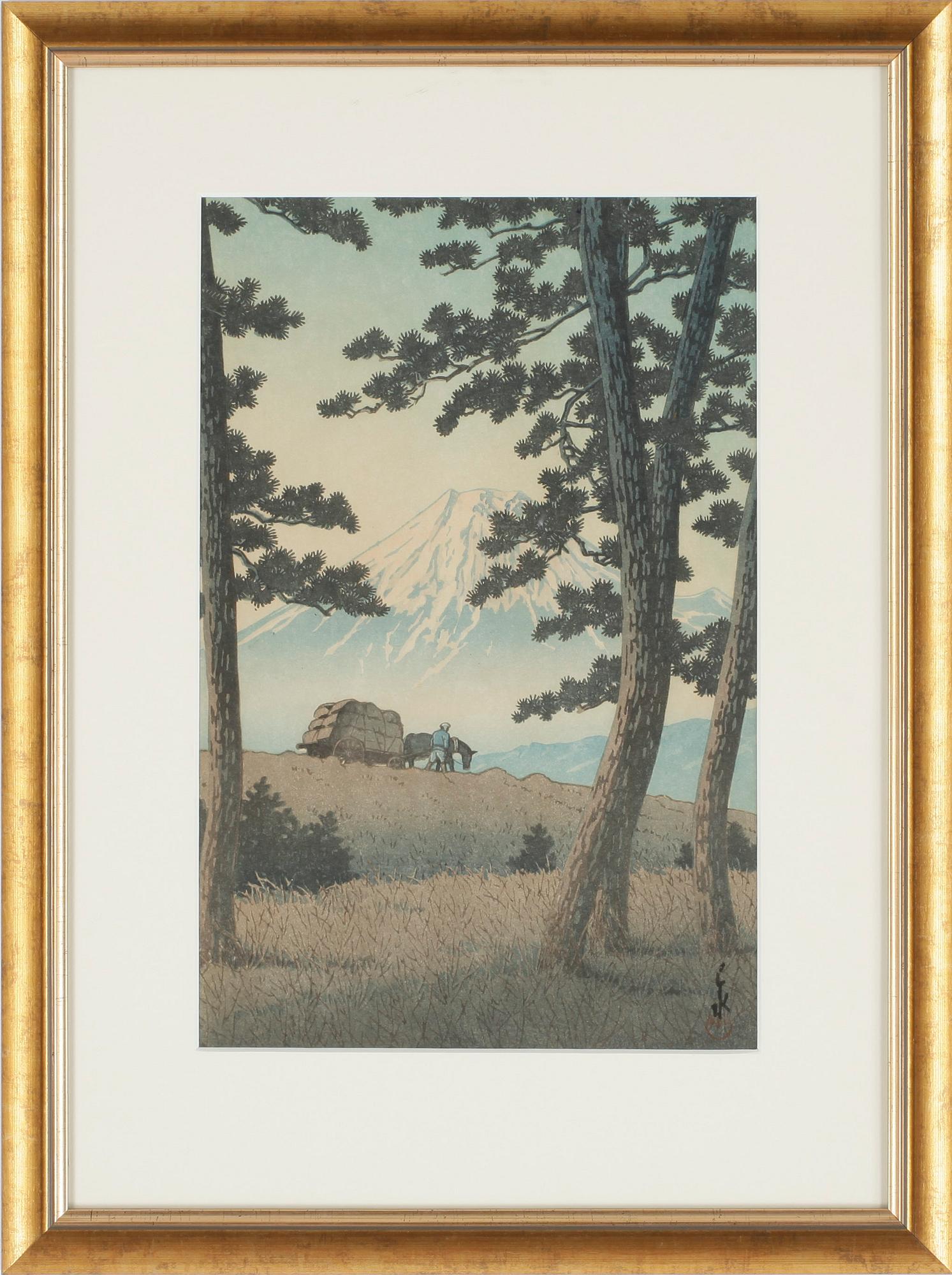 KAWASE BUNJIRO HASUI, träsnitt.