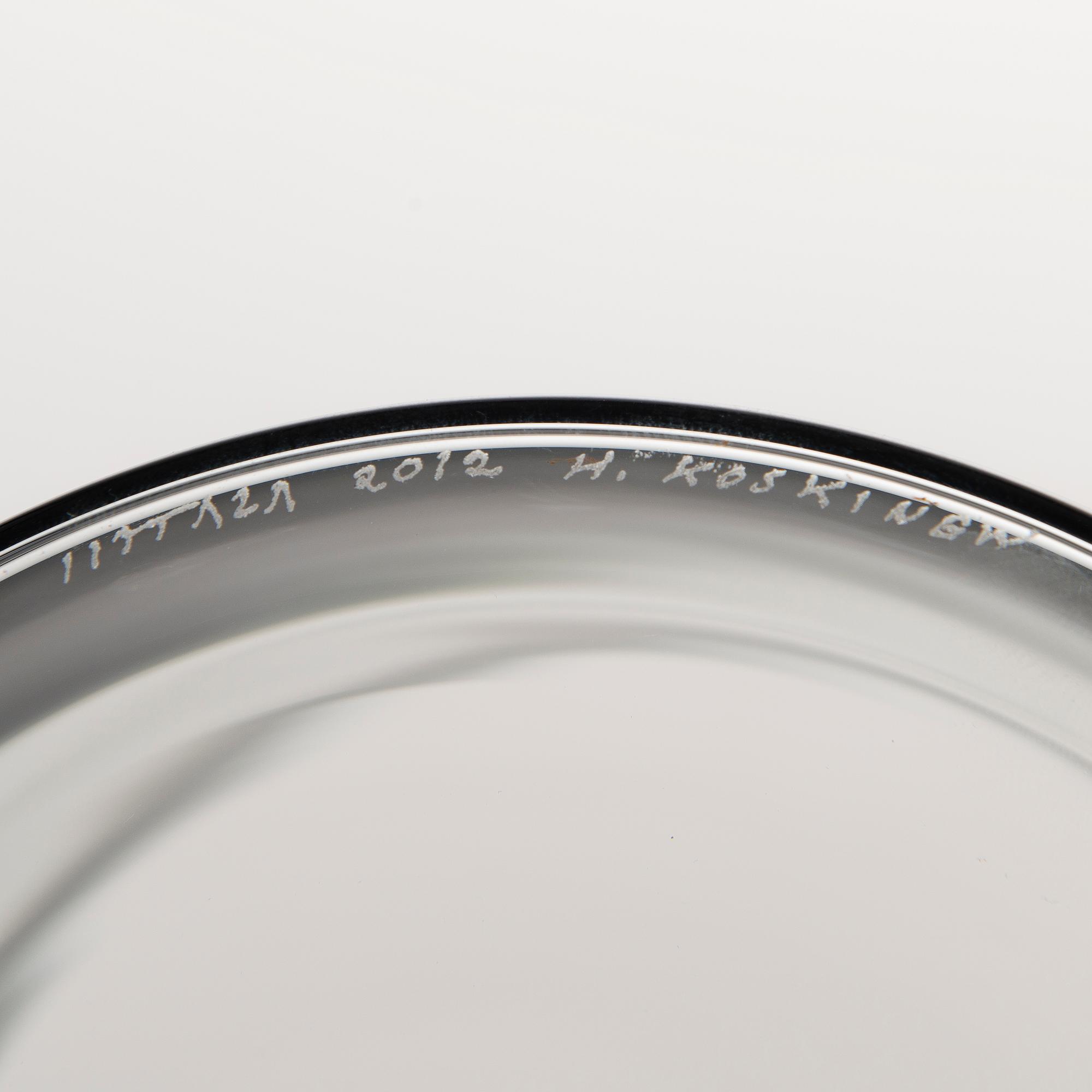 HARRI KOSKINEN, konstglas, signerad Iittala 2012 H. Koskinen.