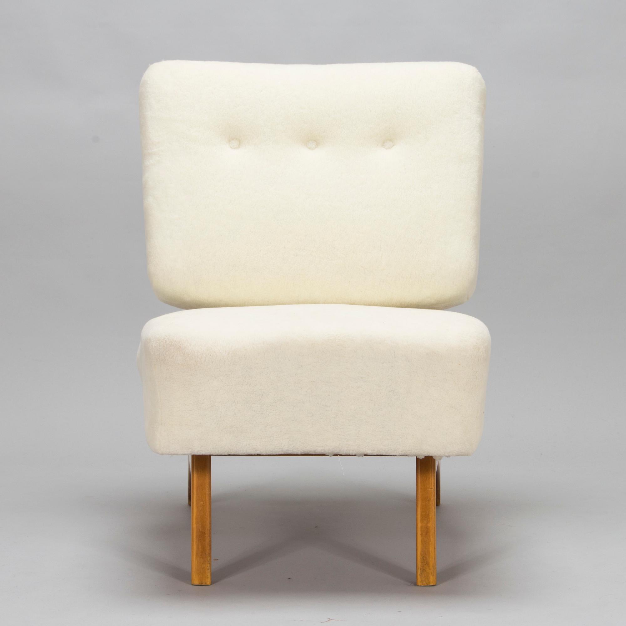 Oiva Parviainen, fåtölj, "Susanna" Lahden Lepokalusto, Finland, 1950-tal.