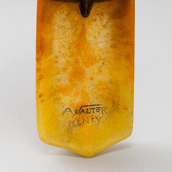 ALMARIC WALTER, an Art Nouveau pâte de verre dish, Nancy, France, circa 1900.