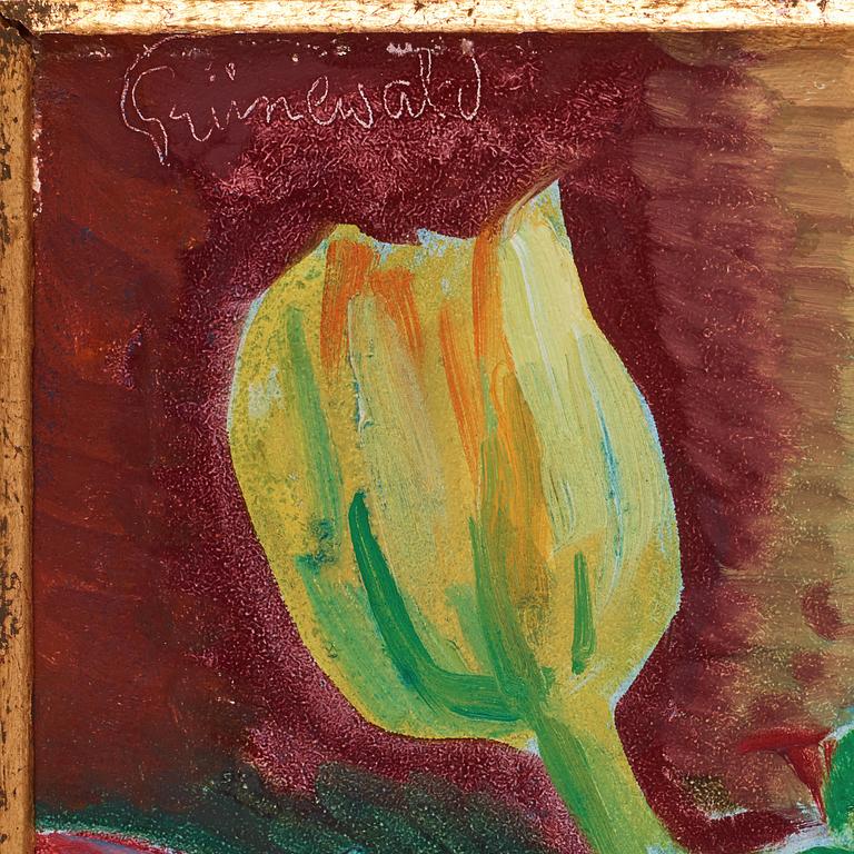 Isaac Grünewald, Flower still life.