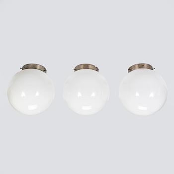 Gunilla Jung, three 1930's '1011' ceiling lights for Stockmann Orno.