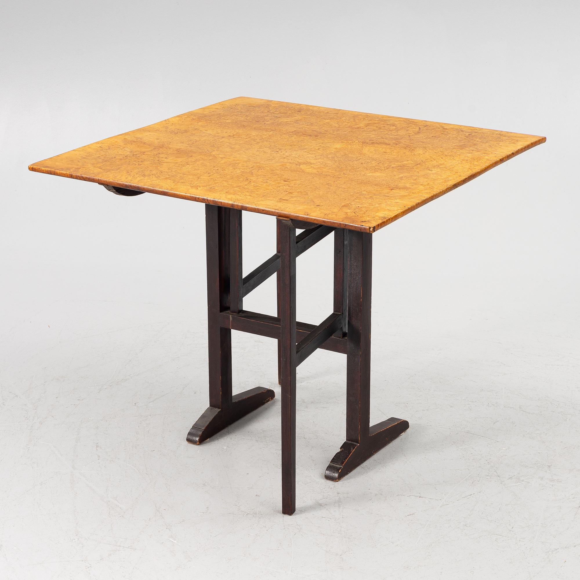 Fällbord, 1800-talets början.