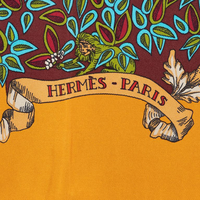 Hermès, a 'Le Paradis du Roy' twill silk scarf.