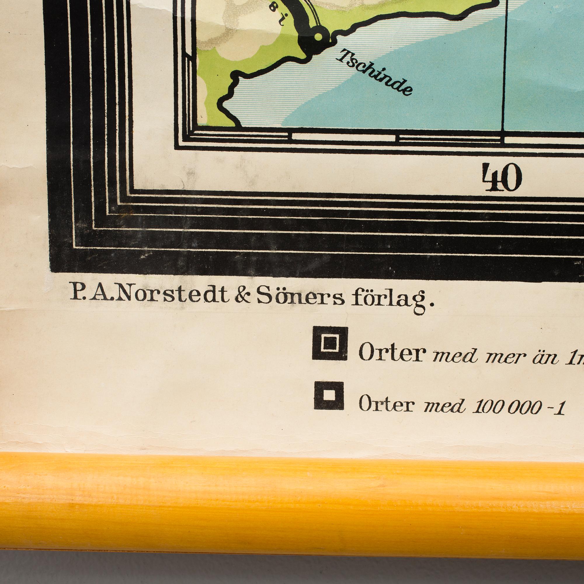SKOLKARTA, P.A. Norstedts & Söner, 1925.