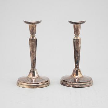 Eric Löfman, ljusstakar, ett par, silver, Mema, 1991.