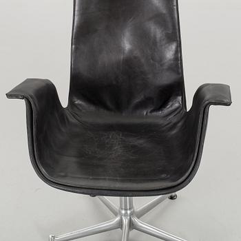A ARMCHAIR "TULIP" BY PREBEN FABRICIUS & JÖRGEN KASTHOLM FOR KILL INTERNATIONAL DEUTSCHLAND 1960-70'S.