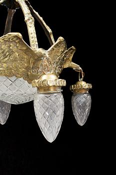 An art noveau ceiling light by Böhlmarks.