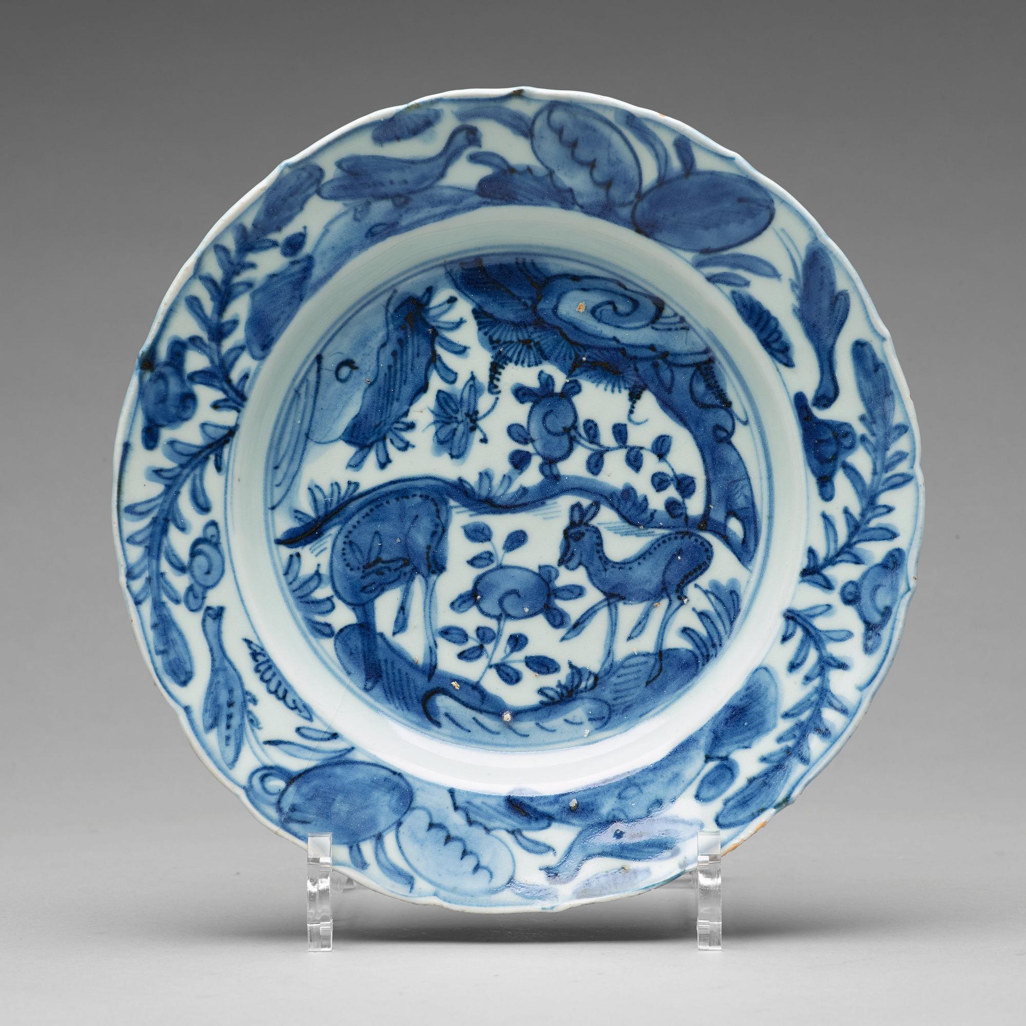 FAT, tre stycken, porslin. Mingdynastin, Wanli (1572-1620).