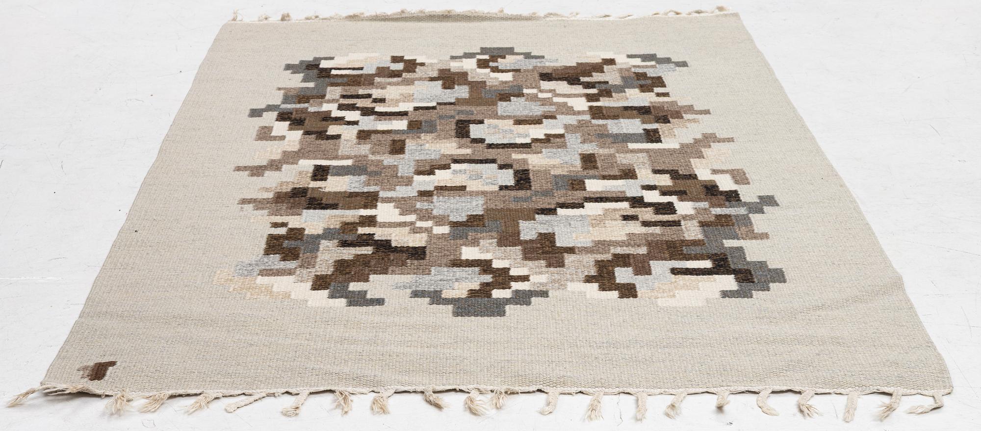 Erik Lundberg, Rug, flat weave, Vävaregården Eringsboda, approx. 195 x 138 cm.