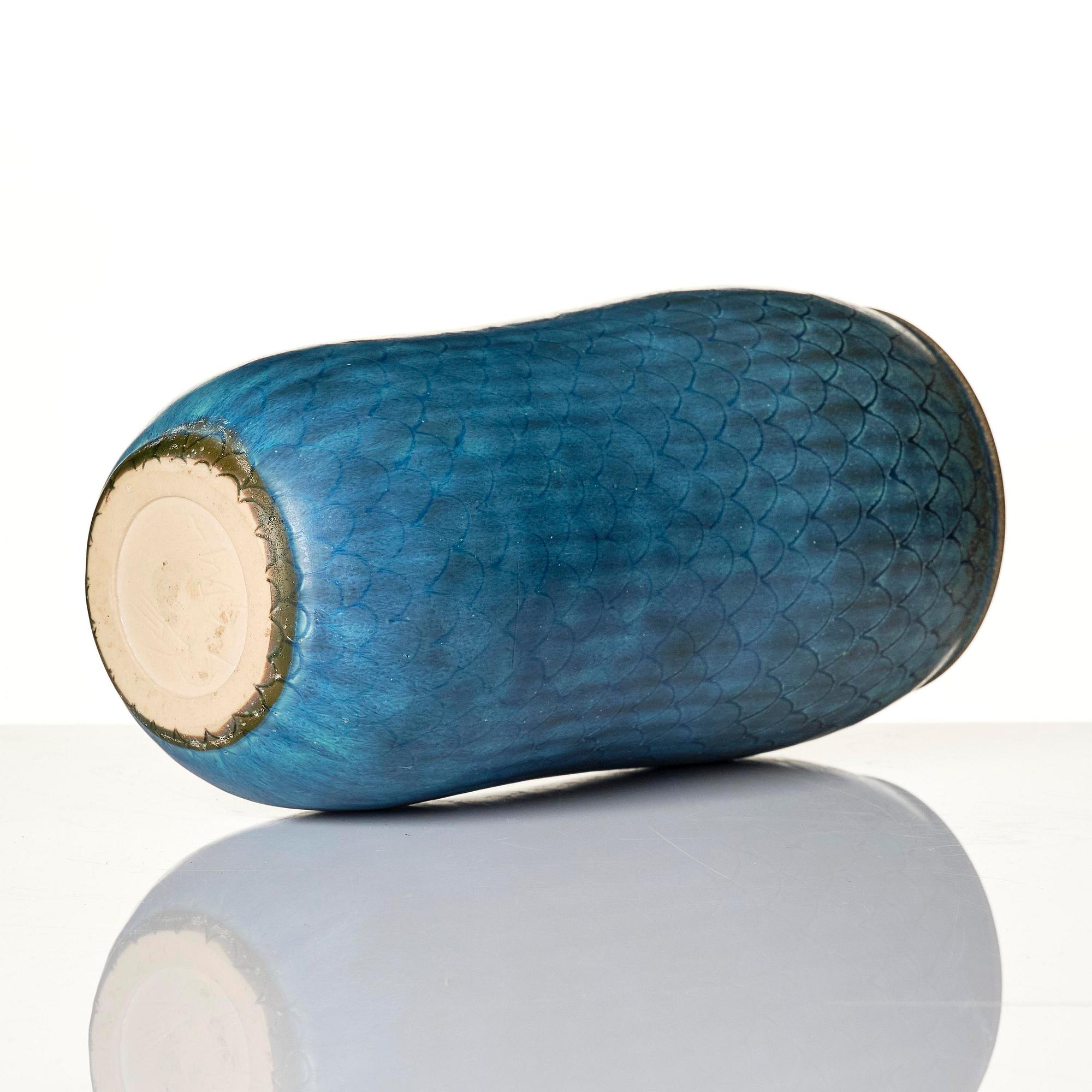 Stig Lindberg, a stoneware vase, Gustavsberg Studio, 1961.