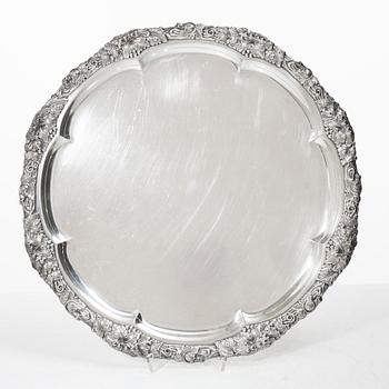 C.G. Hallberg, Tray, silver, Stockholm 1953.