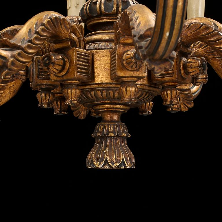 TAKLAMPA, Louis XVI-stil, tidigt 1900-tal. Höjd ca 82 cm.
