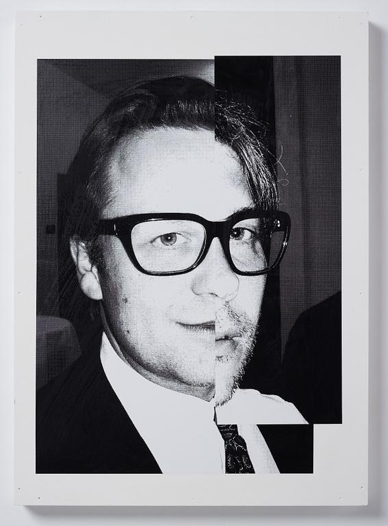 Dennis Loesch, screenprit on panel, unique. Signed and dated 2005 on verso.