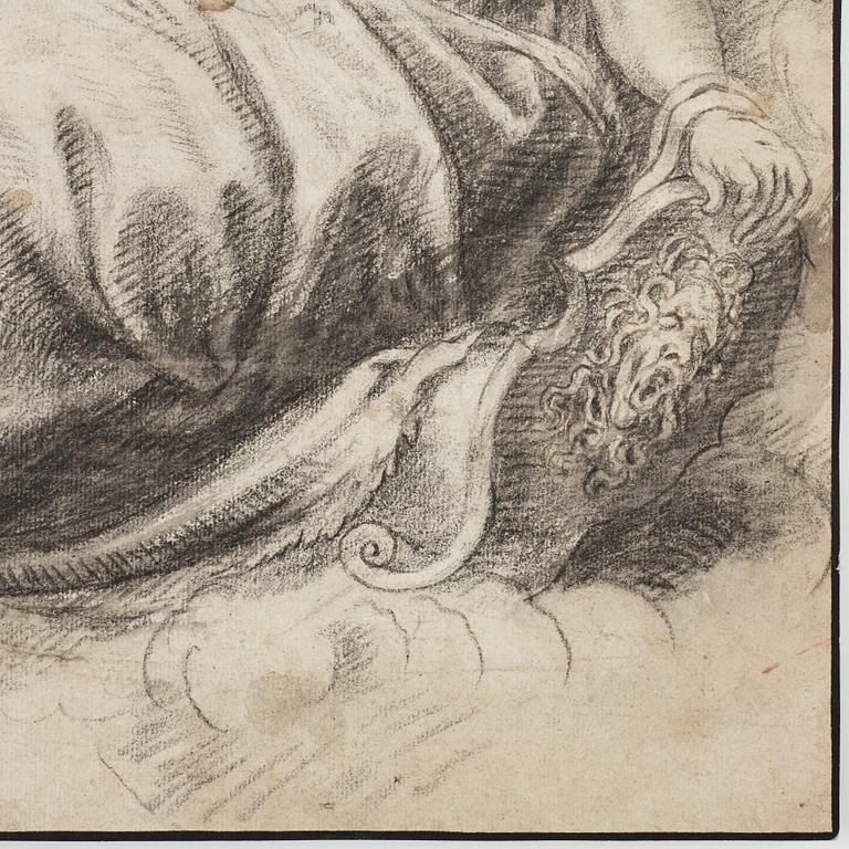 Hendrick Goltzius After, Minerva. Unsigned. Crayon 35.5 x 28 cm.