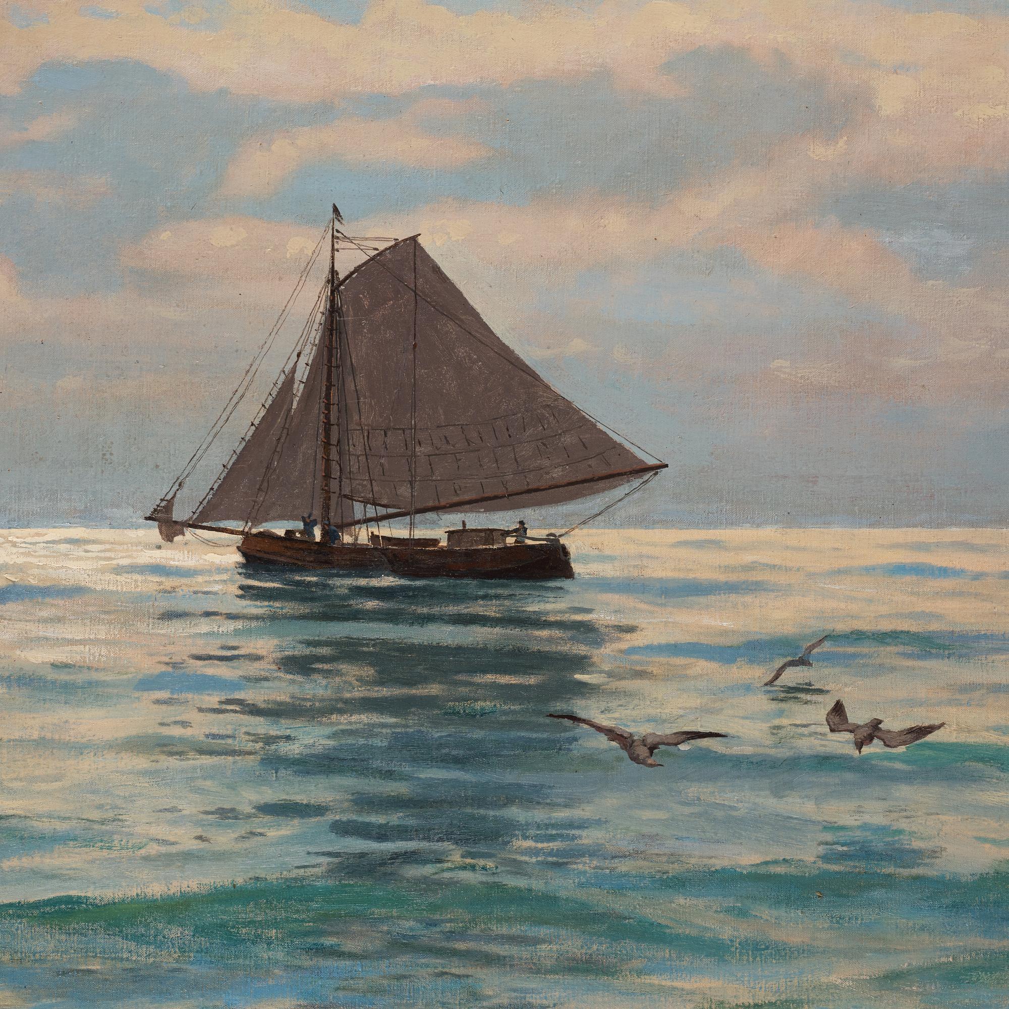 FRIEDRICH STURM, oil on canvas, signed and dated 1903.
