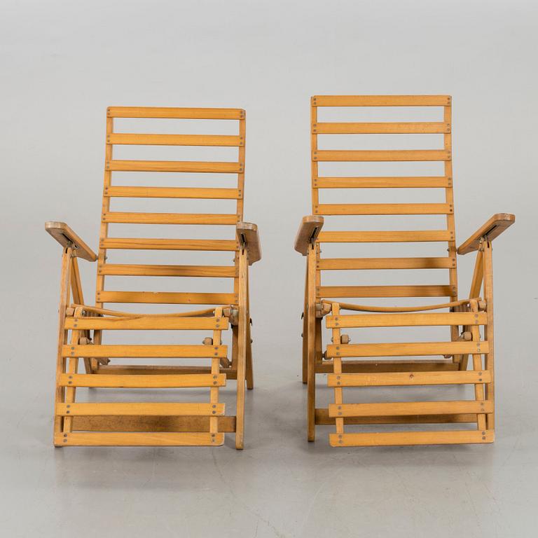 DÄCKSTOLAR, ett par, KAK Fritidsmöbler,