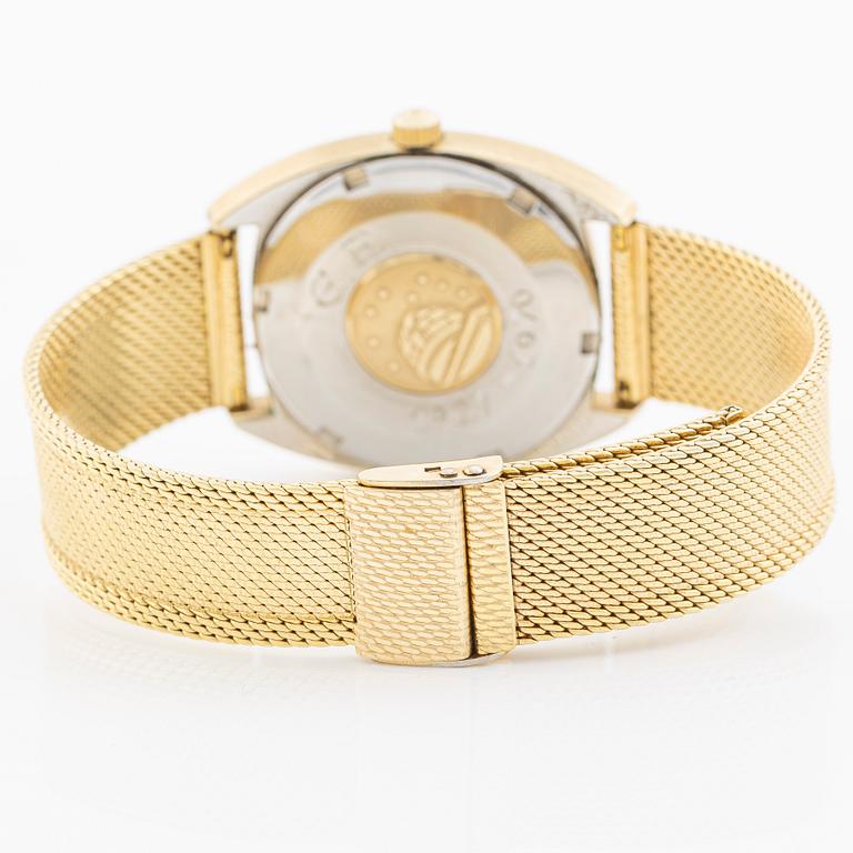 Omega, Constellation, "C", "Linen Dial", wristwatch, 35 mm.