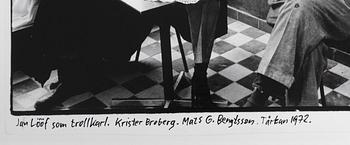 Carl Johan De Geer, "Jan Lööf som trollkarl. Krister Broberg, Mats G. Bengtsson. Tårtan 1972".