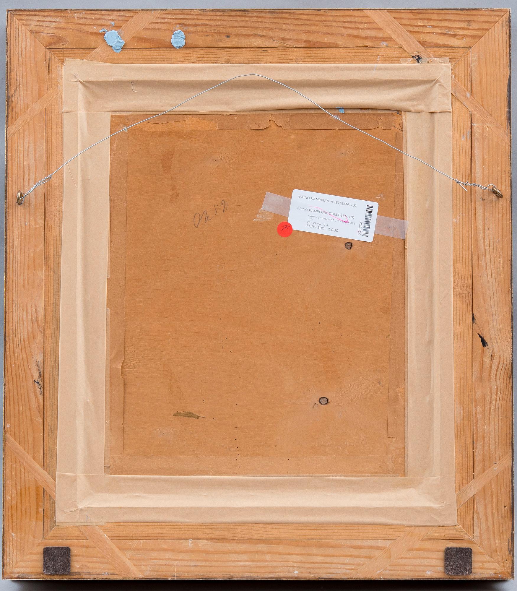 Väinö Kamppuri, STILLEBEN.