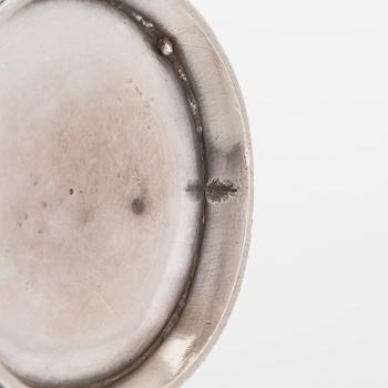 An Indian silver teapot.