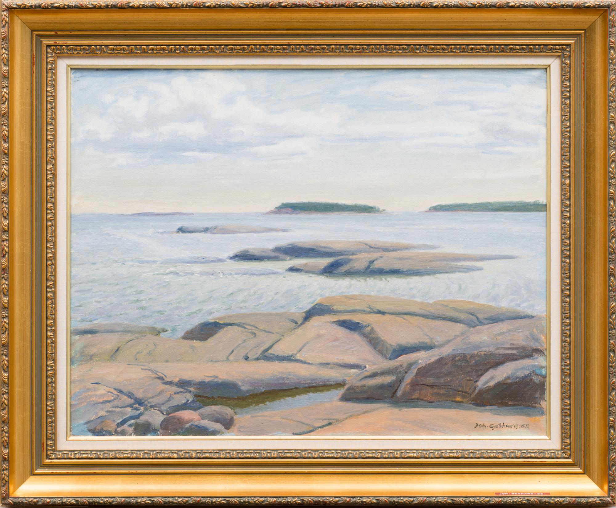 JOHANNES GEBHARD, olja på duk, signerad och daterad -68.