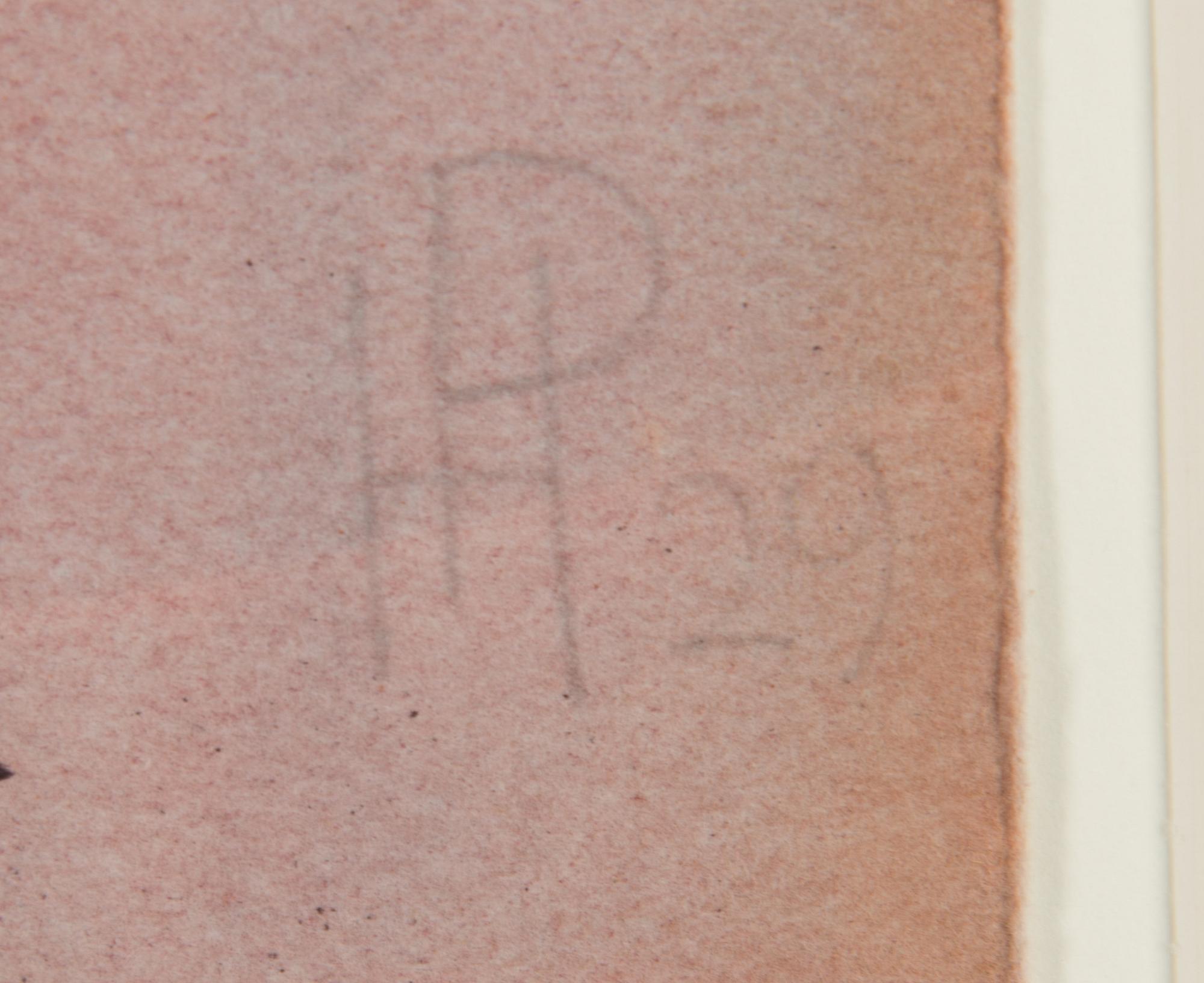 water colour, signed and dated -29.